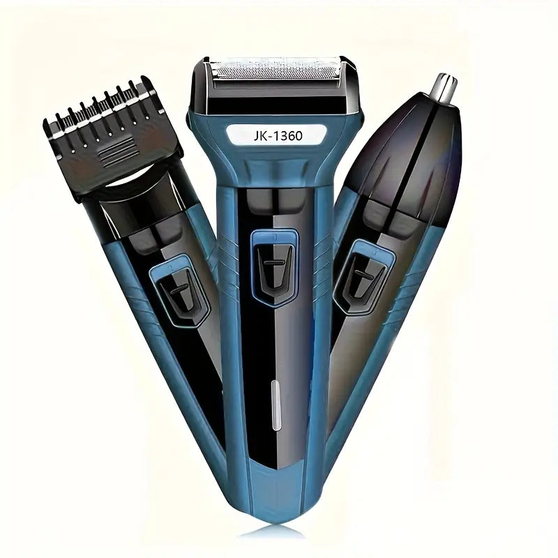 Kemei 3-in-1 Professional Hair Clipper & Trimmer Kit - Precision Length Settings for All-Over Grooming