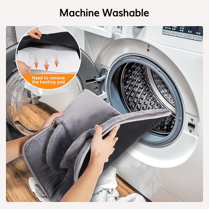 Advanced Dual-Control Electric Heating Pad with 9-Temperature Settings & 8-Hour Timer