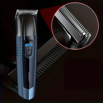 Kemei 3-in-1 Professional Hair Clipper & Trimmer Kit - Precision Length Settings for All-Over Grooming