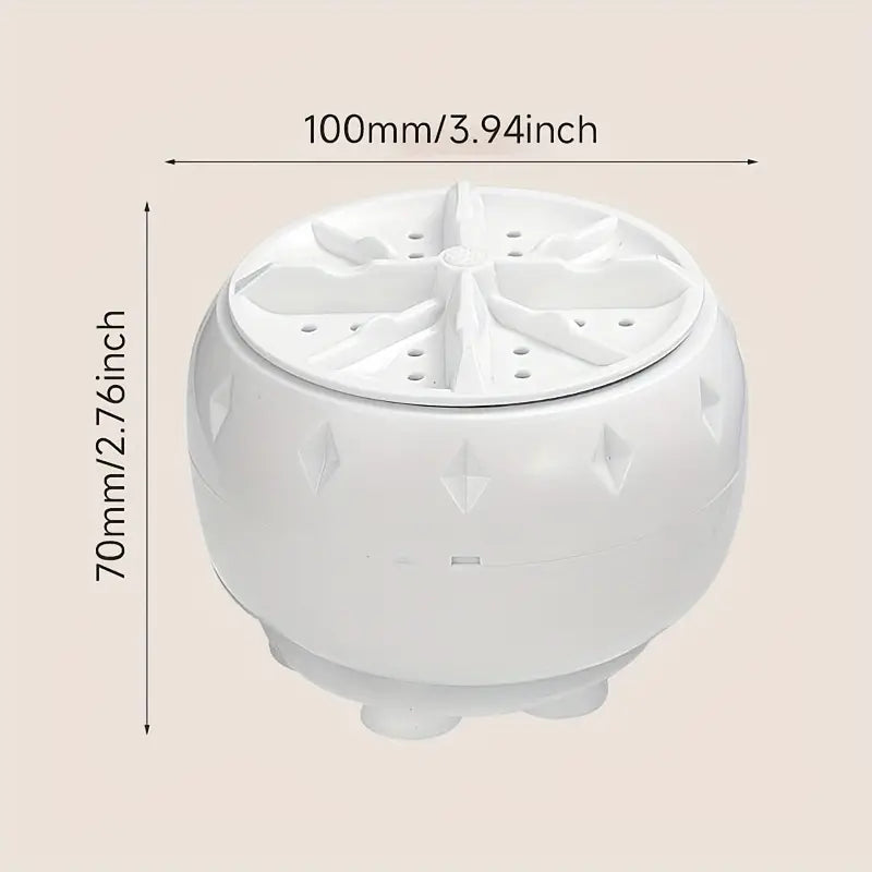 Portable Turbo Washing Machine, USB-Powered Mini Washer for Travel & Home - Fast Clean for Socks, Underwear, and Small Items