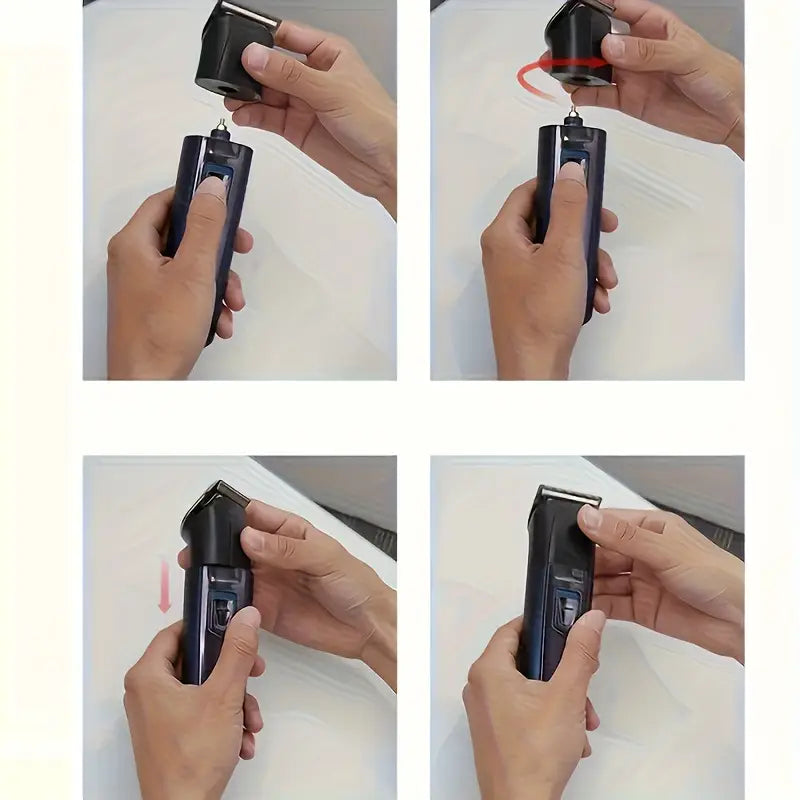 Kemei 3-in-1 Professional Hair Clipper & Trimmer Kit - Precision Length Settings for All-Over Grooming