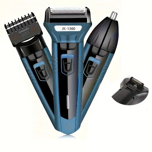 Kemei 3-in-1 Professional Hair Clipper & Trimmer Kit - Precision Length Settings for All-Over Grooming